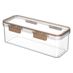 Caja de Almacenamiento Transparente Sellada con Tapa de Clip Rectangular para Alimentos Secos, Granos, Organizador de Refrigerador, Hecho en Zhejiang - Product Image 5