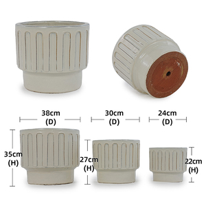 Jardinière suspendue moderne en céramique blanche pour les boutiques <span class=keywords><strong>de</strong></span> cadeaux - Product Image 6