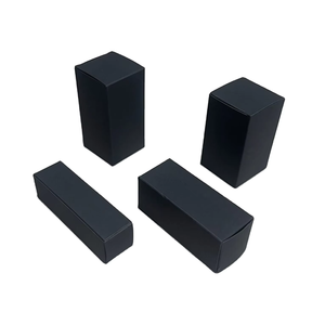 Boîte rectangulaire noire mate Offre Spéciale boîte avec logo personnalisé boîte-cadeau biodégradable <span class=keywords><strong>pour</strong></span> bijoux cosmétiques emballage expédition - Product Image 2