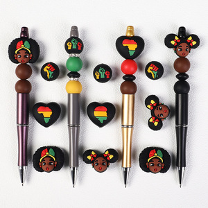 Wholesale Factory Direct 3D Focal Food Grade Silicone Beads BPA Free Any Color Available for Teething Beaded Pen DIY Jewelry - Product Image 1