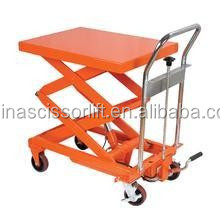 1000KG มือคู่มือตาราง 500 กก. 1000 กก. กรรไกรไฮดรอลิกตารางกรรไกรยกแพลตฟอร์มขนถ่ายรถเข็น - Product Image 3