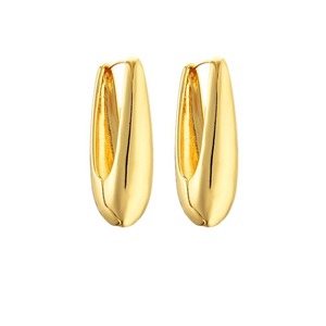 Boucles d'oreilles pendantes en forme de goutte d'eau, plaquées or blanc, en alliage de zinc K, style géométrique minimaliste, pour soirée, mode - Product Image 5