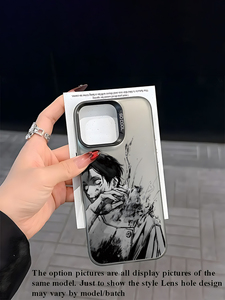 Coque de téléphone en TPU antichoc, anti-traces de doigts, givrée, avec peinture UV, motif personnage d'anime/manga, pour mobile - Product Image 2