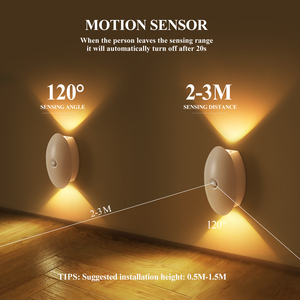 Luci Notturne Wireless con Sensore <span class=keywords><strong>di</strong></span> Movimento, Lampade da Parete LED Ricaricabili USB per Casa, Camera da Letto e Comodino - Product Image 3