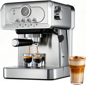 เครื่องชงกาแฟเอสเพรสโซแบบมืออาชีพ 20 บาร์ สำหรับใช้ในบ้าน พร้อมเครื่องบดเมล็ดกาแฟ เครื่องชงกาแฟคาปูชิโน่เอสเพรสโซ ผลิตตามสั่งจากโรงงาน - Product Image 1