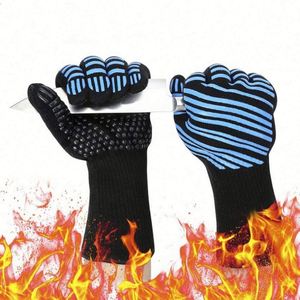 RAYBIN Customized Reversible Fireproof Silicone Heat Resistant Bbq Gloves for Grill Premium - Product Image 5
