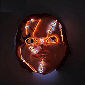Máscara Luminosa <span class=keywords><strong>de</strong></span> Halloween, Máscara <span class=keywords><strong>de</strong></span> Muñeco Fantasma, Máscara LED <span class=keywords><strong>de</strong></span> Luz Fría, Máscara <span class=keywords><strong>de</strong></span> <span class=keywords><strong>Chucky</strong></span>, Divertida Máscara <span class=keywords><strong>de</strong></span> Espíritu Malvado, Máscara <span class=keywords><strong>de</strong></span> Fantasma <span class=keywords><strong>de</strong></span> la Película Resurrección - Product Image 2