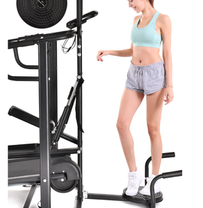 Tapis roulant mécanique pliable multifonctionnel avec fonction de torsion de la taille et marchepied pour pompes - Product Image 6