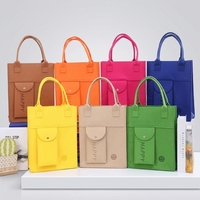 Sac fourre-tout en feutre gaufré multicolore, nouveau design, écologique, réutilisable, portable, idéal pour les cadeaux promotionnels – Offre spéciale