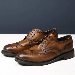 Zapatos Oxford de Cuero Genuino para Hombre, Diseño Formal Retro, de Lujo, Cómodos y Suaves, Gran Venta - Product Image 3