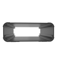 Boîte de jonction de boîtier d'instrument électronique en aluminium anodisé