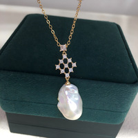 Collier ras du cou exquis en perles d'eau douce naturelles de Zhuji, pendentif perle irrégulière, élégant pour femme de bureau, blanc