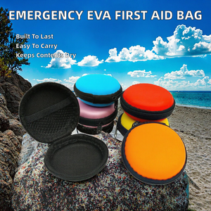 Estuche de Carga Redondo <span class=keywords><strong>Mini</strong></span> de EVA Personalizado e Impermeable para Auriculares, Estuches Portátiles con Servicio OEM/ODM - Product Image 4