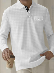 Nuovi Arrivi 2026: <span class=keywords><strong>Polo</strong></span> da Uomo alla Moda a Quadri, Camicie Casual di Alta Qualità, Asciugatura Rapida in Cotone e Poliestere, Vestibilità Sportiva Estiva - Product Image 2
