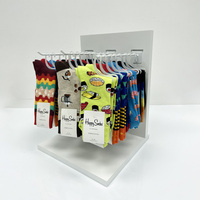 Mingtang, présentoir de chaussettes personnalisable pour comptoir de magasin, accessoires en métal pour comptoir, présentoir de vente au détail pour chaussettes, fournisseurs