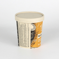 Vente directe d'usine de haute qualité recyclable bol en papier de soupe kraft brun de qualité alimentaire avec couvercle en papier