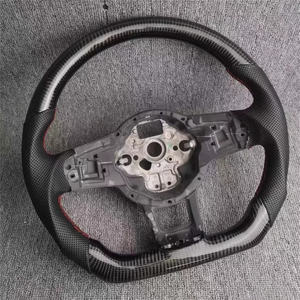 พวงมาลัยคาร์บอนไฟเบอร์สไตล์สปอร์ตสำหรับ <span class=keywords><strong>Volkswagen</strong></span> VW Golf R <span class=keywords><strong>Jetta</strong></span> Passat Golf 6 Scirocco POLO Touareg โมเดลรถ MK7 Golf7 - Product Image 6