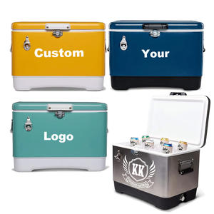 उच्च प्रदर्शन इन्सुलेशन वाटरप्रूफ लीक-प्रूफ स्टेनलेस स्टील 10l 13l 15l कूलर बॉक्स हैंडल के साथ - Product Image 1