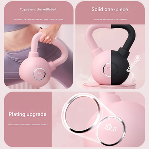 Nouvelle Kettlebell colorée en PVC respirant pour squats, haltères de <span class=keywords><strong>musculation</strong></span>, exercices de force, revêtement en poudre - Product Image 5