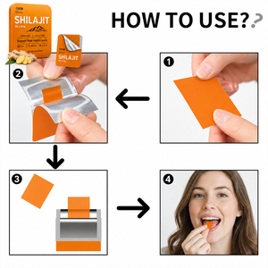 Oral Thin Film Strips Shilajit Fast Dissolving Oral Lozenge Vitamins Oral Thin Film Strips - Product Image 2