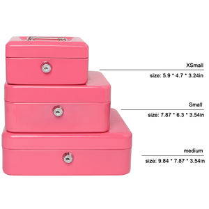 Mini caisse avec poignée en acier inoxydable <span class=keywords><strong>de</strong></span> nouvelle conception et belle serrure à clé visuelle coffre-fort en métal pour le stockage - Product Image 6