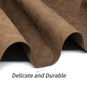 قماش مخملي شمواه جلد صناعي من الجلد المدبوغ والبوليستر Ultrasuede للأحذية والقماش والجاكيت والملابس والأريكة والمتنجزات والسيارات