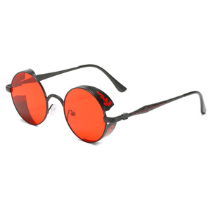 Steampunk Cross-Border Retro <span class=keywords><strong>Lunettes</strong></span> <span class=keywords><strong>de</strong></span> <span class=keywords><strong>soleil</strong></span> pour hommes et femmes Round Dot Paint Anti-UV400 Optical Lenses for <span class=keywords><strong>Amazon</strong></span> Selling - Product Image 3