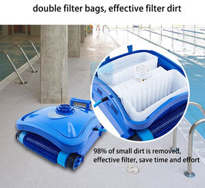 Nettoyeur de <span class=keywords><strong>piscine</strong></span> robotisé automatique avec panier filtrant extra-large, <span class=keywords><strong>ligne</strong></span> de 82 pieds et puissance de nettoyage supérieure - Product Image 5