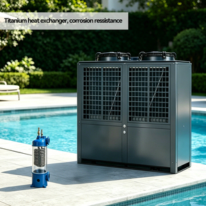 Bomba de Calor de Aire Ecológica R32 de Grado Comercial con Inversor de CC para Calentar Piscinas con Tanque de Titanio - Product Image 3