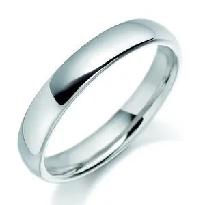 FR2332-3 9ct oro bianco dell'anello di cerimonia nuziale reale 9ct anello in oro 9 carati gioielli in oro