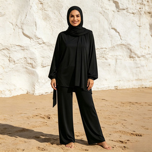 Women Burkini Muslim Swimwear 3 Piece Long Sleeve Modest Islamic Swimsuit Beach Wear OEM ODM Custom Design - Product Image 5