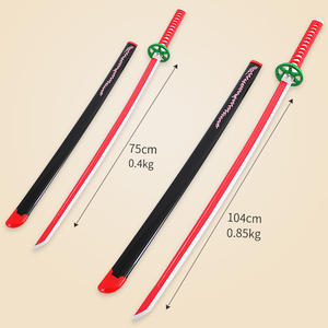 Gran oferta <span class=keywords><strong>de</strong></span> Tiktok, espadas <span class=keywords><strong>de</strong></span> madera Katana Demon Slayer, Cosplay con soporte para cuchillo, adornos Demon Slayer Katana - Product Image 6