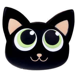 Black Cat Head Pu Foam Fidget Toy Slow <b>Rebound</b> For Kids 2 4 Years Unisex - Product Image 2