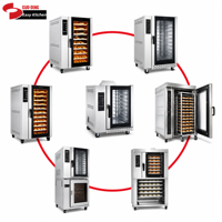Four à convection commercial électrique et à gaz 5, 10, 12, 16 plateaux pour lasagnes, pâtes, légumes, pommes de terre, poulet rôti - Cuisine