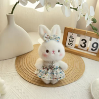 Nouveau Pendentif Lapin Mignon en Peluche, Accessoire de Sac, Compagnon de Jeu, Porte-clés, Poupée Bébé, Vente en Gros