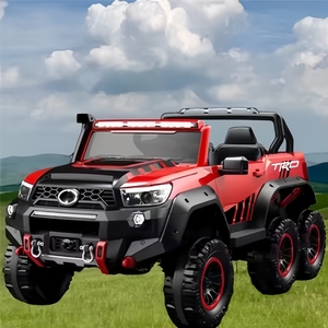 <span class=keywords><strong>Voiture</strong></span> électrique familiale à six roues pour enfants, grande taille, super résistante, peut être conduite par les enfants de 1 à 10 ans - Product Image 4