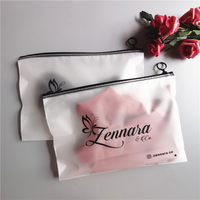 Chất Lượng Cao Không Thấm Nước Bán Buôn Đen Zipper Túi Nhựa Bao Bì Mỹ Phẩm Rõ Ràng PVC Ziplock Túi PVC Túi Đồ Trang Sức