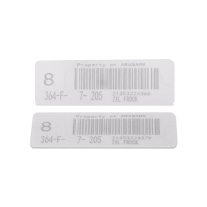 Etiqueta de Tela Suave RFID Impermeable Imprimible con Código de Barras, Etiqueta Inteligente de Largo Alcance de 860-960 Mhz para Gestión de Ropa Hospitalaria - Product Image 1