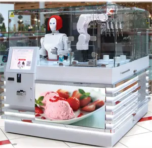מכירה לוהטת רובוט קרח קרם מכונות אוטומטיות באופן מלא אוטומטי מזון מכונות אוטומטיות