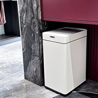 Poubelle intelligente à capteur intelligent 30L 2025 Nouvelle poubelle à capteur blanc automatique intelligente Poubelle à produits de cuisine intelligente