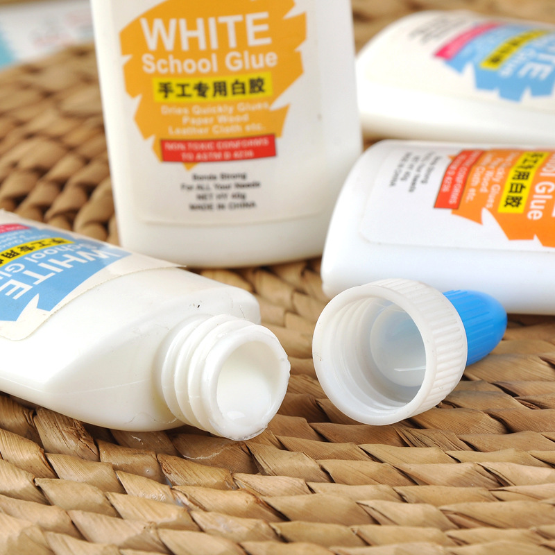 Лидер продаж, нетоксичный школьный жидкий белый клей 40 мл в бутылке, прозрачный клей для офиса, студента