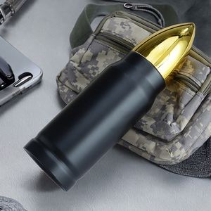 กระติกน้ำสุญญากาศสแตนเลส ดีไซน์ทรงกระสุน ความจุ 900 มล. พกพาสะดวก เก็บความร้อนได้ 0-6 ชั่วโมง - Product Image 6