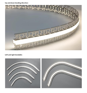 Échantillons gratuits 52*13mm courbe flexible pliable <span class=keywords><strong>Alu</strong></span> canal d'extrusion plâtre de plafond dans le <span class=keywords><strong>profil</strong></span> en aluminium <span class=keywords><strong>Led</strong></span> pour bande lumineuse <span class=keywords><strong>LED</strong></span> - Product Image 5