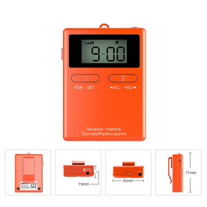 UHF 863-873MHz thiết bị hướng dẫn du lịch tần số Châu Âu Radio đường dài hướng dẫn du lịch tai nghe và micrô cho hướng dẫn viên du lịch - Product Image 2
