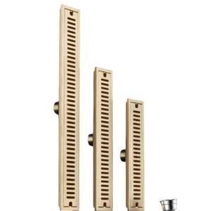 YITE Premium Modern <strong>Invisible</strong> Stainless Steel Linear Shower Channel <strong>Drain</strong> 24 Inch Polished Black Tile <strong>Insert</strong> Bathroom <strong>Floor</strong> - Product Image 1