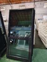 Fenêtre coulissante à soufflet en PVC/UPVC américaine, prix raisonnable, simple ou double, avec fixation par clou et moustiquaire, pour maison ou bureau