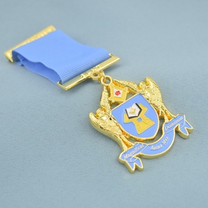 Médailles personnalisées 3D sur mesure Togo, médailles d'honneur religieuses, épingles maçonniques pour <span class=keywords><strong>Magnificat</strong></span> Anima Mea Dominum - Product Image 3