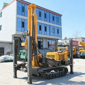 Foreuse rotative portative <span class=keywords><strong>sur</strong></span> chenilles, à <span class=keywords><strong>moteur</strong></span> diesel, pour puits d'<span class=keywords><strong>eau</strong></span>, avec <span class=keywords><strong>moteur</strong></span> pneumatique, portée 200m, facile à utiliser, pour une opération à une personne - Product Image 1