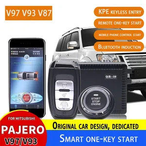 Cho MITSUBISHI PAJERO Keyless bắt đầu Hệ thống thông minh một-key bắt đầu thiết bị V97 v87 mô hình điều khiển từ xa điện thoại di động nhập bắt đầu - Product Image 3
