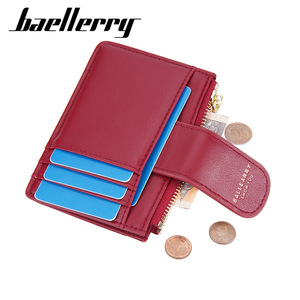 กระเป๋าใส่เหรียญขนาดเล็กสำหรับผู้หญิง Baellerry หนัง PU แบบเย็บลาย ซิปใส่บัตร สีพื้น ใช้ได้ทุกวัน - Product Image 2